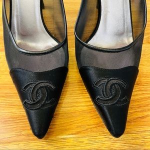 Vintage Chanel Mesh Pumps 7